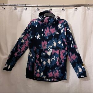 The North Face TKA Glacier Pullover Hoodie Womens S Multicolor Abstract Print